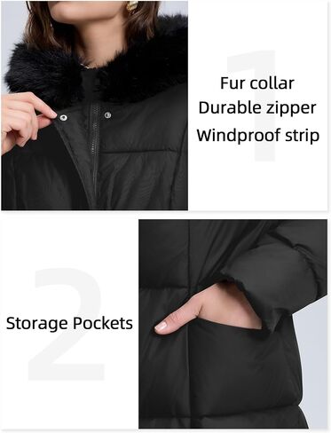 Fengbay Long Puffer Coat Women Down Jacket Parkas Waterproof Warm Long Winter Coats for Women With Hood in Saudi Arabia