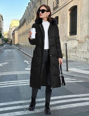 Fengbay Long Puffer Coat Women Down Jacket Parkas Waterproof Warm Long Winter Coats for Women With Hood in Saudi Arabia
