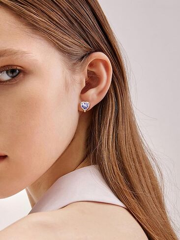 ChicSilver Clip On Earrings Women Hypoallergenic 925 Sterling Silver Birthstone Earrings for Women's Clip-on Earrings in Saudi Arabia