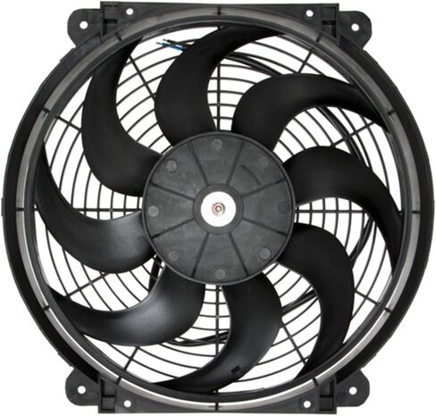 Mechanics Choice Engine Cooling Fan لـ 2.4L 4 Cylinder (RWD) (مروحة التبريد الأولية العالمية. قابلة للانعكاس لتشغيل الدفع أو السحب. يتضمن أجهزة التثبيت. عناصر التحكم غير المدرجة.) (129662) in Saudi Arabia