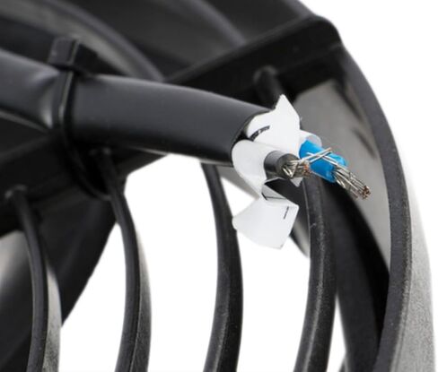 Mechanics Choice Engine Cooling Fan لـ 2.4L 4 Cylinder (RWD) (مروحة التبريد الأولية العالمية. قابلة للانعكاس لتشغيل الدفع أو السحب. يتضمن أجهزة التثبيت. عناصر التحكم غير المدرجة.) (129662) in Saudi Arabia