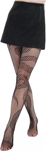 Womens Snake Fishnet Tights Hosiery, Girls Ultra Strechy Tights One Size Fits All,Snake Net Tights in Saudi Arabia