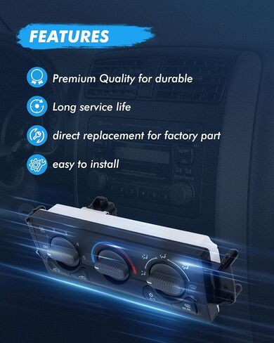 ECCPP 599-218 Climate Control module AC Heater Climate control Panel 2000 For Chevy Tahoe with Rear Window Defroster,2001 For Chevrolet Suburban,2001 For GMC Sierra,2002 For Chevrolet Silverado in Saudi Arabia