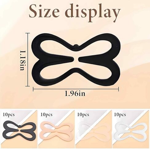 44 PCS Bra Clips to Make Racerback, Anti-slip Adjustable Bra Hooks for Hide Straps in Saudi Arabia