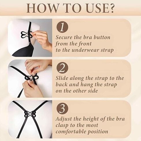 44 PCS Bra Clips to Make Racerback, Anti-slip Adjustable Bra Hooks for Hide Straps in Saudi Arabia