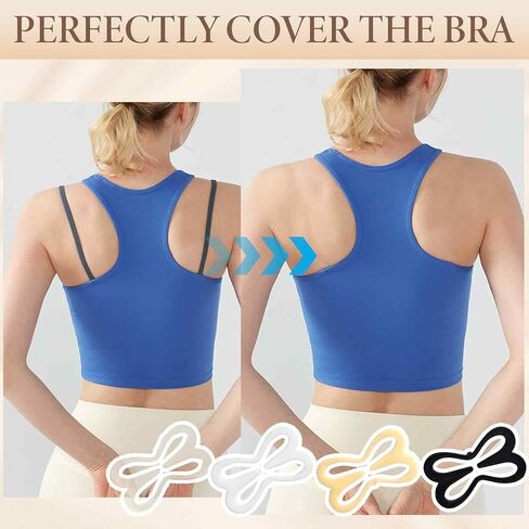 44 PCS Bra Clips to Make Racerback, Anti-slip Adjustable Bra Hooks for Hide Straps in Saudi Arabia