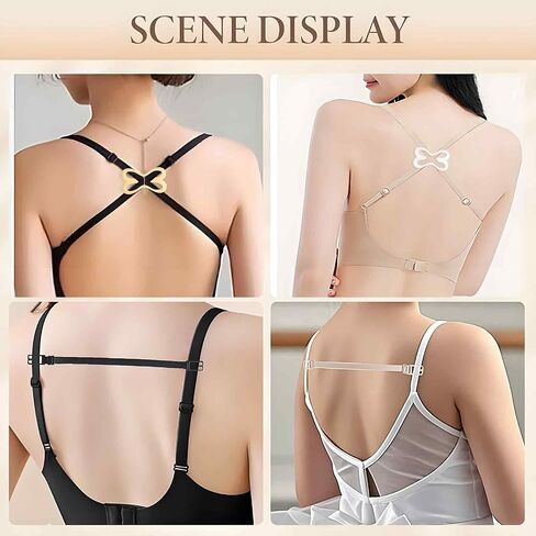 44 PCS Bra Clips to Make Racerback, Anti-slip Adjustable Bra Hooks for Hide Straps in Saudi Arabia