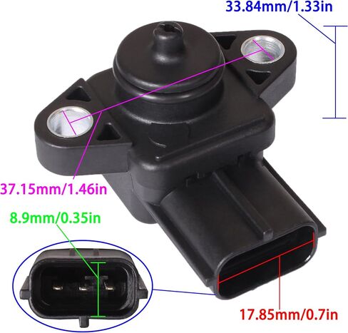 Outboard Engine 68V-82380-00 Intake Air Pressure Sensor for Yamaha Boat Motor 115HP 200HP 225HP F115 LF115 LF200 F225 LF225 / 880885T for Mercury Mariner in Saudi Arabia