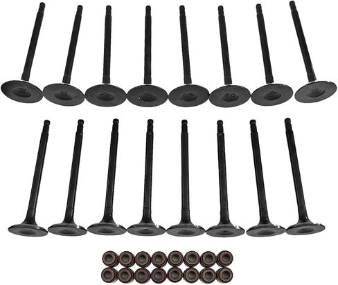 16Pcs Engine Intake Exhaust Valves with Valve Seals Fits for 1998-2004 Nissan Frontier Altima 2.4L Engines, 13201VJ200, 13201-VJ200, 13202-VJ200 in Saudi Arabia