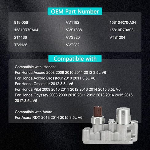 918-056 VVT Solenoid Variable Valve Timing Solenoid (3.5L V6) for Honda Odyssey 2008-2017 Pilot 2009-2015 Accord 2008-2012 Accord Crosstour 2010-2011 Crosstour 2012 Acura RDX 2013-2015 15810R70A04 in Saudi Arabia
