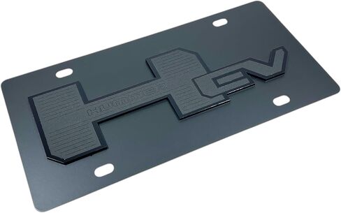 Compatible with - Hummer EV - Carbon Steel License Plate in Saudi Arabia