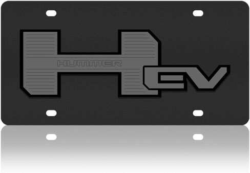 Compatible with - Hummer EV - Carbon Steel License Plate in Saudi Arabia