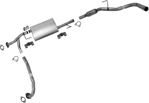 New Muffler Resonator Tail Exhaust System for Nissan Xterra 4.0L 2005-2015 in Kuwait