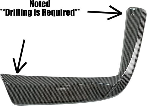 2pcs خلفية الصدمات الخلفية بين الفرق بين Corvette C5 قاعدة و Z06 1997-2004 ABS البلاستيك إضافة على المفسد الخلف الخلفي (أسود لامع) in Kuwait
