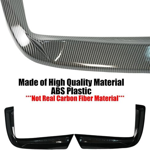 2pcs خلفية الصدمات الخلفية بين الفرق بين Corvette C5 قاعدة و Z06 1997-2004 ABS البلاستيك إضافة على المفسد الخلف الخلفي (أسود لامع) in Kuwait
