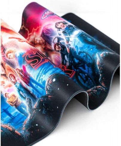 Stranger Things Mouse Pad Official Netflix - Desk Pad - 31.5" x 13.78" Non-Slip Rubber Base Mouse Pad, Gaming Mouse Pad, Keyboard Mouse Mat - Stranger Things Gifts in Saudi Arabia