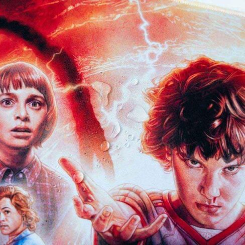 Stranger Things Mouse Pad Official Netflix - Desk Pad - 31.5" x 13.78" Non-Slip Rubber Base Mouse Pad, Gaming Mouse Pad, Keyboard Mouse Mat - Stranger Things Gifts in Saudi Arabia