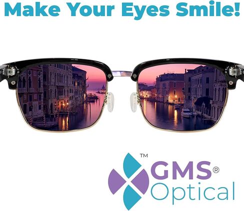 GMS Optical 2.8mm Extra-Thick/13mm Short Length - Slide-in Air Bag Tear Drop Nose Pads, Super Soft Silicone Eyeglass Nose Pads to Keep Glasses from Sliding, for Glasses Nose pad Replacement (5 Pair) in Saudi Arabia