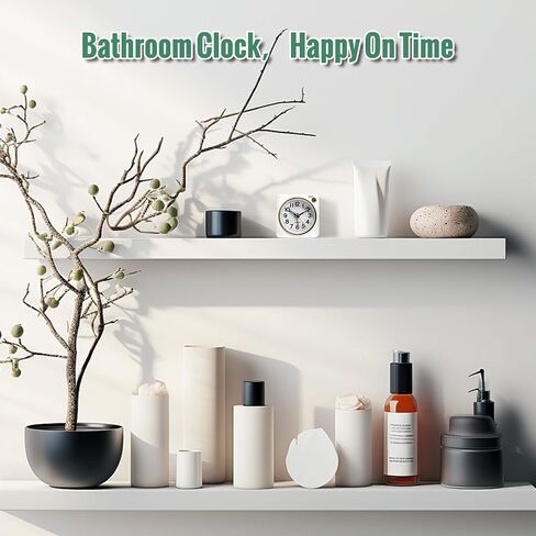 Small Battery Analog Travel Alarm Clock, Retro Clocks for Bedrooms Bedside, Clock for Kids Seniors, Slient with No Ticking, Backlight On Demand, Snooze, Ascending Alarm,Mint in Kuwait