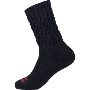 Therapeutic Alpaca Socks – Warm, Stretchy Mid-Calf Socks for Big Calves | Soft, Breathable Fit for Women & Men with Sensitive Skin (Large, Black) in Saudi Arabia