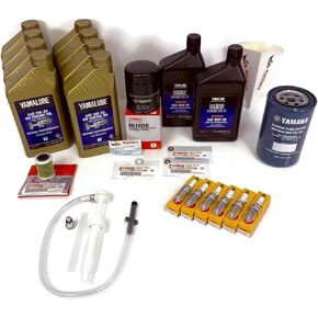 Pwcparts VF200 VF225 VF250 4.2L VMAX SHO الصيانة ومجموعة تغيير الزيت مع شمعات الإشعال ترس لوب مضخة FUEL FITS FITS YAMAHA in Saudi Arabia