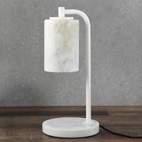 Marble Candle Warmer Lamp with Timer & Dimmer- Flameless Wax Melt Warmer, Electric Candles Warmer, Unique Textured Table Lamp for Jar Candles, Elegant Home & Bedroom Decor, Perfect Housewarming Gift in Saudi Arabia
