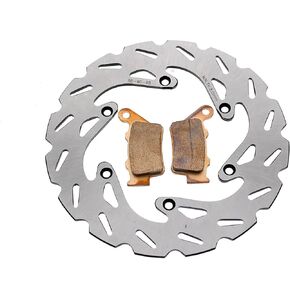 Rear RipTide Brake Rotor Discs and Brake Pads fits 1998-2000 fits KTM 400 LC4 in Kuwait