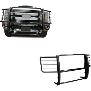 Black Horse Grille Brush Guard Modular Black متوافق مع 2017-2023 Ford F-250/F-350/F-450/F-550 Super Duty-17FB28MA in Kuwait