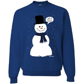 Tee Hunt Let It Snow Sweatshirt Funny Snowman Christmas Xmas Sweater in Saudi Arabia