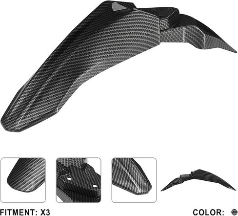 Dirt Bike Front Fender Mud guards Motorcycle Mudguards for Talaria X3 XXX PRO Electric Dirt Bike Imitation Carbon Fiber in Saudi Arabia