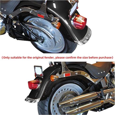 TCMT Chrome Rear Fender Edge Trim Tip Trailing Fits For Harley Fatboy FLSTF/B 2007-2017 in Saudi Arabia