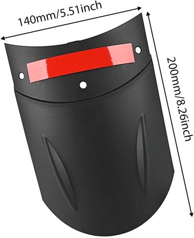 Motorcycle Mudguard Extension, Motorcycle Mudguard Fender, Compatible with BMW G310GS 2017-2023, Black, 1 pc (Rear) in Saudi Arabia