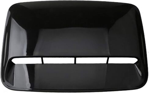 Hood Scoops Black Car Hood Vent, 20in Car Decoration Universal DIY Large ABS Air Scoop Intake Shovel Hood Vent Cover with Tape in Saudi Arabia