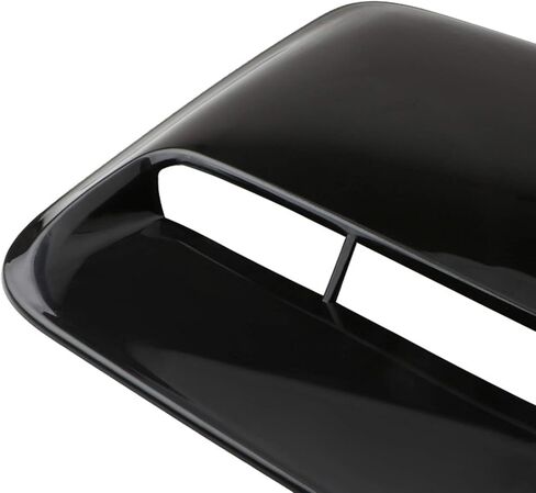 Hood Scoops Black Car Hood Vent, 20in Car Decoration Universal DIY Large ABS Air Scoop Intake Shovel Hood Vent Cover with Tape in Saudi Arabia