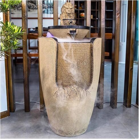 Decor Big Golden Toad Water Decoration, Floor Circulating Water Fountain, Courtyard Living Room Decoration, Tea Room Landscape for Entryway in Saudi Arabia