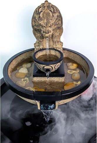 Decor Big Golden Toad Water Decoration, Floor Circulating Water Fountain, Courtyard Living Room Decoration, Tea Room Landscape for Entryway in Saudi Arabia