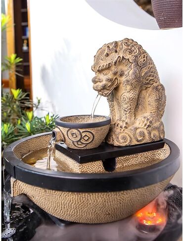Decor Big Golden Toad Water Decoration, Floor Circulating Water Fountain, Courtyard Living Room Decoration, Tea Room Landscape for Entryway in Saudi Arabia