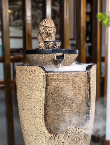 Decor Big Golden Toad Water Decoration, Floor Circulating Water Fountain, Courtyard Living Room Decoration, Tea Room Landscape for Entryway in Saudi Arabia