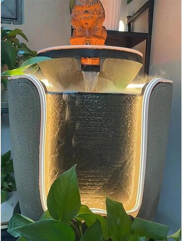 Decor Big Golden Toad Water Decoration, Floor Circulating Water Fountain, Courtyard Living Room Decoration, Tea Room Landscape for Entryway in Saudi Arabia