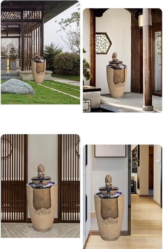 Decor Big Golden Toad Water Decoration, Floor Circulating Water Fountain, Courtyard Living Room Decoration, Tea Room Landscape for Entryway in Saudi Arabia