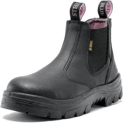 Steel Blue Ladies Hobart Slip-on Style Steel Tee Toe Safety Boot in Kuwait