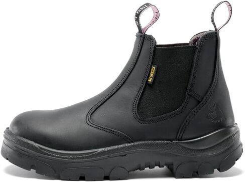 Steel Blue Ladies Hobart Slip-on Style Steel Tee Toe Safety Boot in Kuwait