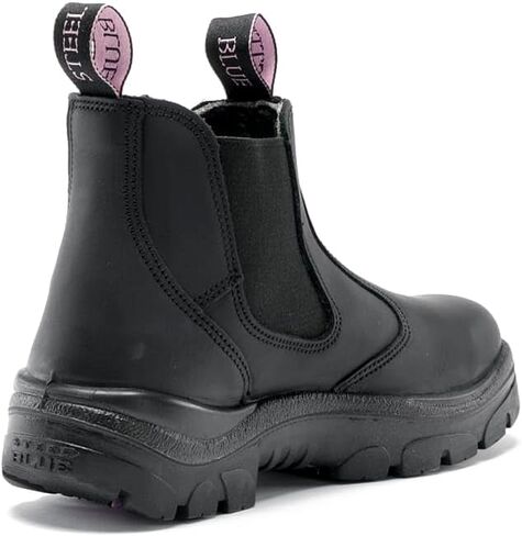 Steel Blue Ladies Hobart Slip-on Style Steel Tee Toe Safety Boot in Kuwait