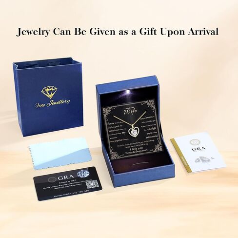 2CT Moissanite Heart Necklace Gifts for Women,S925 Sterling Silver Jewelry for Wife,Anniversary Birthday Present for Wife Women Her,Jewelry Gifts for Girlfriend,Mom,18K Gold/White Gold Filled in Saudi Arabia