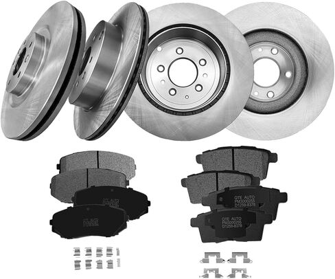 PM Auto Set of 12 Front 320mm-Rear 324.8mm Brake Disc Rotors-Ceramic Brake Pad Kit Replacement For 2007-2015 Mazda CX-9 in Saudi Arabia