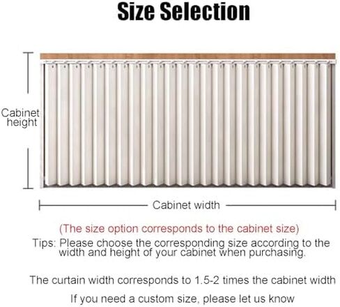 Beige Folding Short Kitchen Curtains, Dust-Proof Privacy Cabinet & Closet Curtain with Self-Adhesive Sliding Tracks, Perfect for Shelves - 60x70 cm in Saudi Arabia