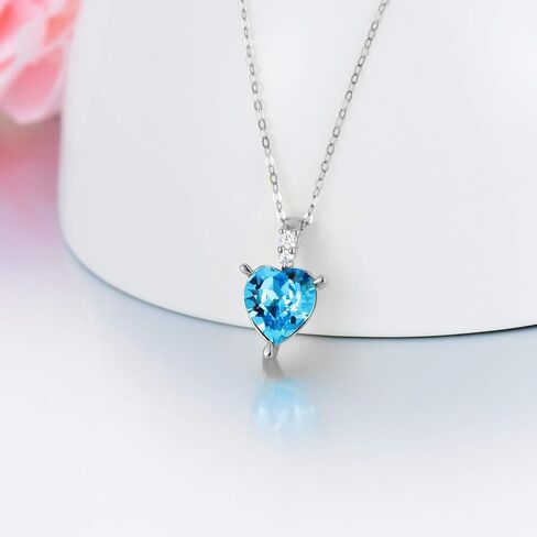 Sisgem 14k قلادة القلب الكريستالية الحقيقية للنساء ، أنا أحبك من كل قلبي 8mm crysal حب القلب قلادة الذهب هدية المجوهرات 18 " in Saudi Arabia