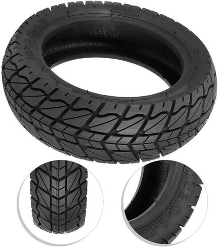 10 Inch 10x3.0-6.5 Off-Road Tubeless Tire for Electric Scooter Replacement Parts Rubber Material Wear Resistant Anti-Deformation Long Lasting Performance Black in Kuwait