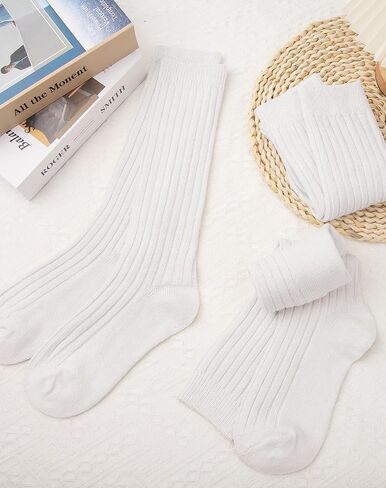 Loritta Wool Socks for Women Winter Warm Long Scrunch Sock Cable Knit Knee High Boot Slouchy Socks in Kuwait