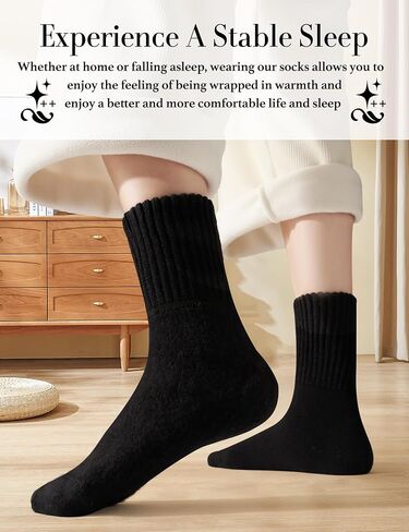 جوارب التمهيد للنساء الصوف الشتوي الصلب سميك الجوارب الدافئة الجوارب جوارب عيد الميلاد هدية عيد الميلاد in Saudi Arabia